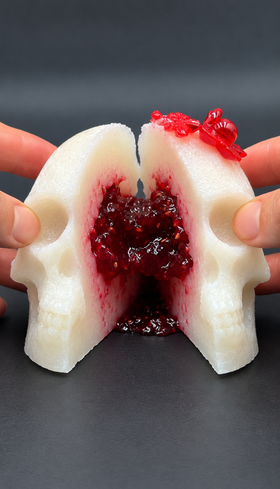 Raspberry Relic – White Chocolate & Raspberry Skull